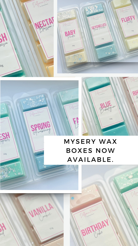 Mystery wax melt box